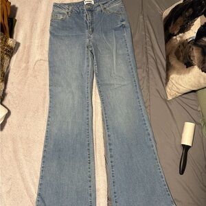 High Rise Flare Blue Women's Jeans